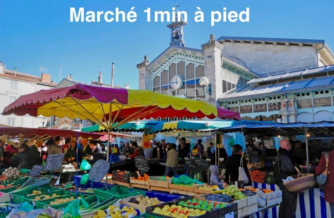 Escapade Vintage Avec Terrasse En Centre Historique Leilighet La Rochelle  Eksteriør bilde